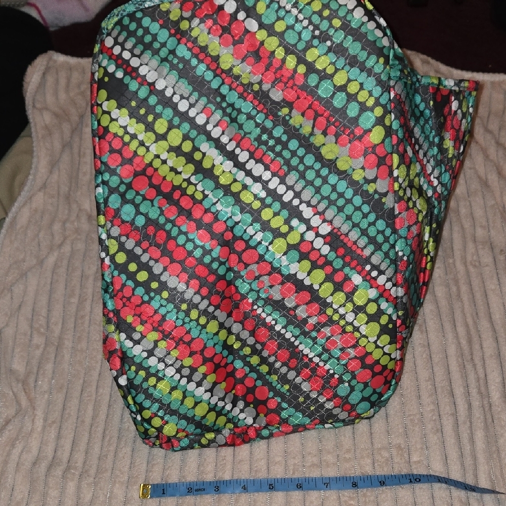 Thirty-One Colorful Dot Stripe Tote - Picture 6 of 12